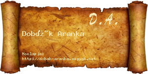 Dobák Aranka névjegykártya
